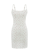 Nika Floral Ribbed Knit Mini Dress